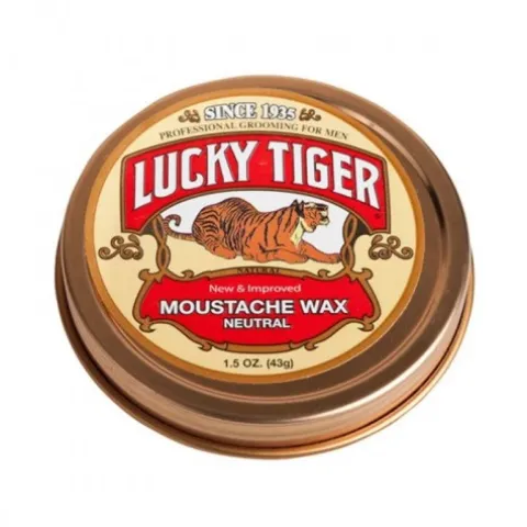 Bezzapachowy wosk do wąsów i brody LUCKY TIGER wax 43 g