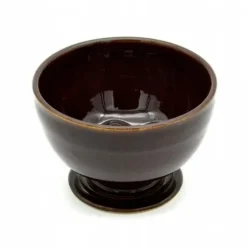 Ceramiczna miska do golenia brązowa