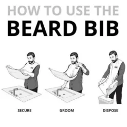 Fartuch do podcinania brody Rockwell Beard Bib