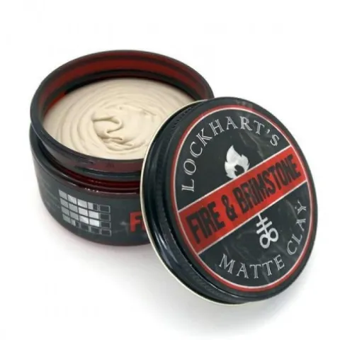 Glinka do stylizacji włosów Lockhart's Fire & Brimstone Matte Clay 105 g