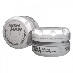 Koloryzujący wosk do włosów Nishman Hair Coloring Wax (light silver) C1 100 ml