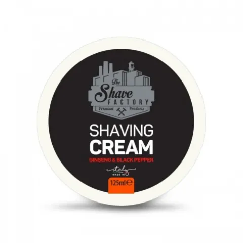 Krem do golenia The Shave Factory Ginseng & Black Pepper Shaving Cream 125 ml