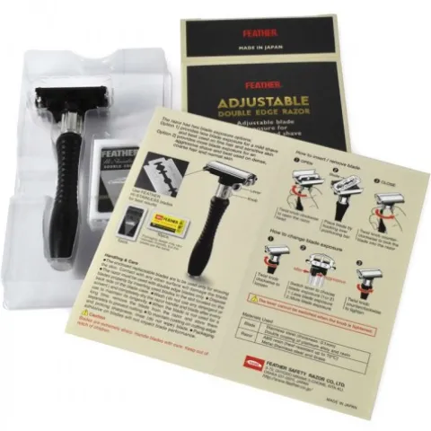 Maszynka do golenia na żyletki Feather Adjustable DER-A Safety Razor
