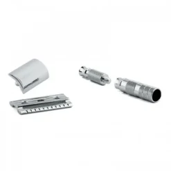 Maszynka do golenia na żyletki Merkur Solingen Travel Razor 90933000 w skórzanym etui