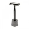 Maszynka do golenia ze stojakiem Shlyuz F-16 Gunmetal DE Safety Razor With Stand