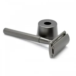 Maszynka do golenia ze stojakiem Shlyuz F-16 Gunmetal DE Safety Razor With Stand