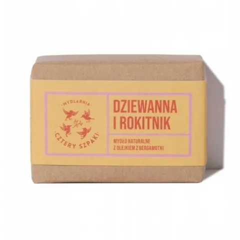 Mydło Cztery Szpaki Dziewanna i Rokitnik z olejkiem z Bergamotki 110 g