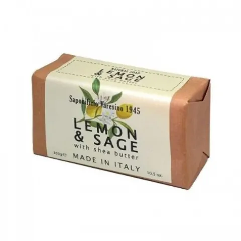 Mydło do ciała Saponificio Varesino Lemon and Sage Bar Soap 300 g