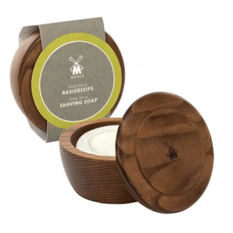 Mydło do golenia w drewnianym tyglu Muhle Aloe Vera Shaving Soap 65 g