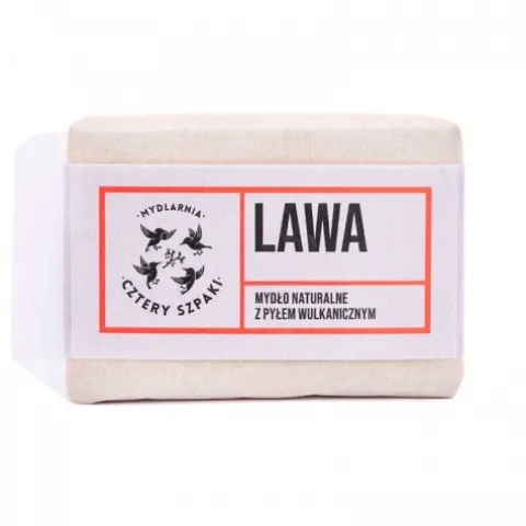 Mydło w kostce Cztery Szpaki Lawa z pyłem wulkanicznym 110 g