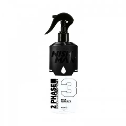 Odżywka dwufazowa do włosów i brody Nishman Beard & Hair Milk Therapy 400 ml
