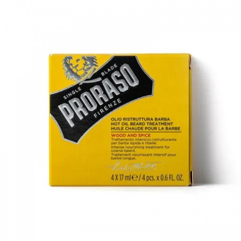 Olejek do brody Proraso Wood & Spice Beard Hot Oil 4*17Ml