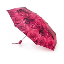 Parasolka damska Fulton Open & Close 4 Photo Rose Red L346 (6S2252)