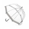 Parasolka damska przeźroczysta Fulton Birdcage-1 Silver L041 (6F003)