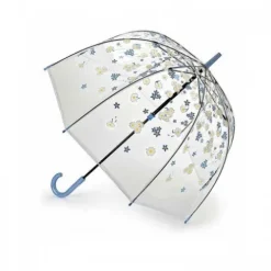 Parasolka damska przeźroczysta Fulton Birdcage-2 Falling Daisies L042 (7S3387)