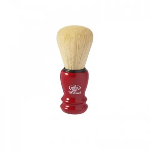 Pędzel do golenia Omega S-Brush S 10108 syntetyczny Czerwony