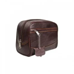 Podróżna skórzana kosmetyczka Parker Duża TBLG