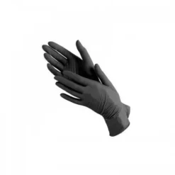 Rękawicy nitrylowe bez pudru Mercator Nitrylex Black Protective Gloves rozmiar M