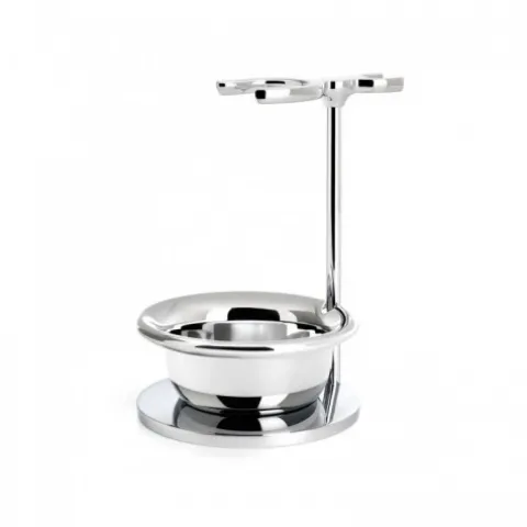 Stojak na pędzel i maszynkę do golenia z miseczką Mühle Rhm9 + Schale