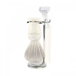 Stojak na pędzel i maszynkę do golenia Edwin Jagger Rhm8Z niklu