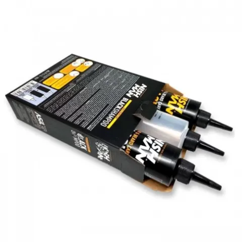 Szampon do maskowania siwych włosów Nishman Hair&Beard Care Black Shampoo Bundle 2 x 200 ml