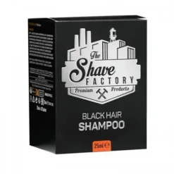 Szampon do maskowania włosów The Shave Factory Black Hair Shampoo 10 x 25ml