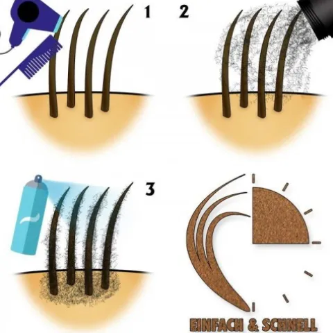 Włókna keratynowe do zagęszczenia włosów Shave Factory Keratin Fiber Medium Brown 21g