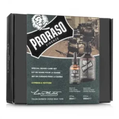 Zestaw do brody Proraso Duo Pack Oil + Shampoo Cypress & Vetyver