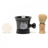 Zestaw do golenia The Shave Factory Shaving Mug Set czarna miseczka, pędzel, mydło