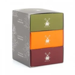 Zestaw Mydeł do Golenia Muhle Shaving Soap Trio (Aloe Vera, Sea Buckthorn & Sandalwood) 3*65 g